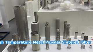 Wysokotemperaturowy wkład filtrujący ze spiekanego proszkiem metalu