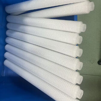 PTFE Membrane Filter Cartridge with Hydrophobic and Hydrophilic PTFE Membrane for Corrosion Resistant Filtration