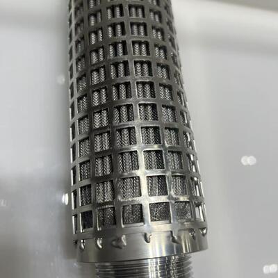 Wkład filtracyjny plisowany z włókna ze stali nierdzewnej 316L odporny na wysokie temperatury o dużej powierzchni filtracji