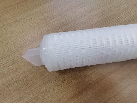 Niestandardowy PTFE pleated Filter Cartridge z PTFE Membrane dla wysokiej przepływu chemicznej i wysokiej czystości Filtracji płynu