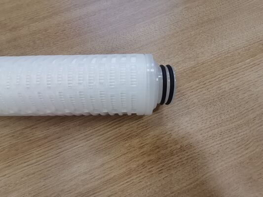 Niestandardowy PTFE pleated Filter Cartridge z PTFE Membrane dla wysokiej przepływu chemicznej i wysokiej czystości Filtracji płynu